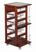 CARRELLO VESUVIO SALVASPAZIO CON PORTABOTTIGLIE - immagine 3