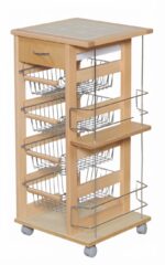 CARRELLO VESUVIO SALVASPAZIO CON PORTABOTTIGLIE - immagine 4