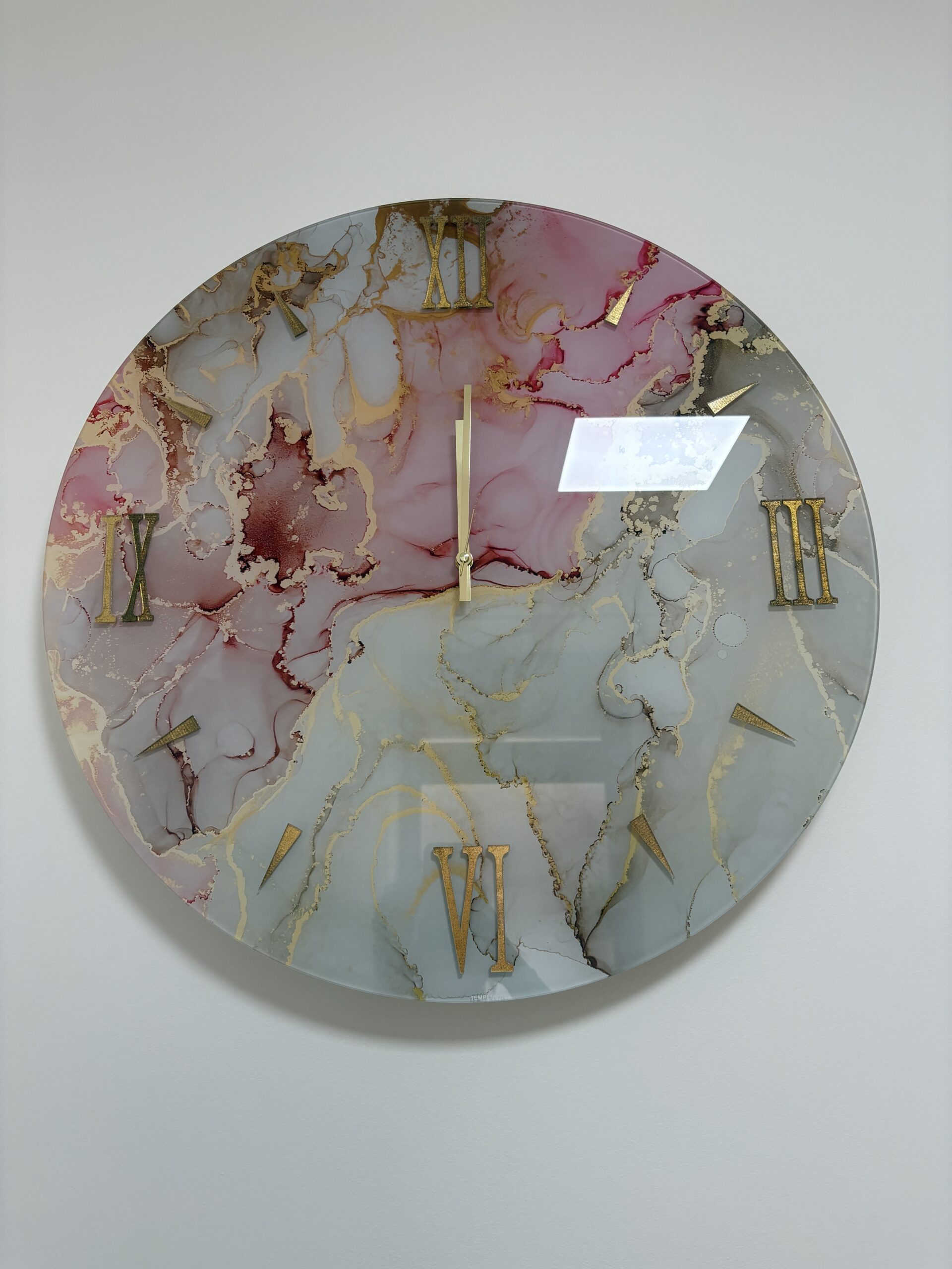IMG_5207 OROLOGIO MARMO ROSA - immagine 1
