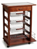 CARRELLO VESUVIO CON CASSETTO E PORTABOTTIGLIE - immagine 3